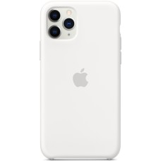 Силіконовий оригінальний чохол Apple iPhone 11 Pro (06) Білий
