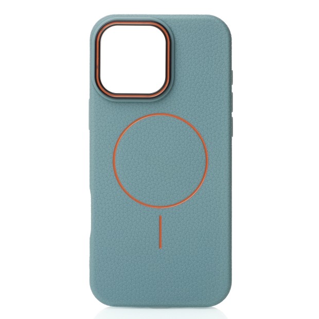 Чохол Beats Leather Textured MagSafe для Apple iPhone 16 Pro (Wave Blue)