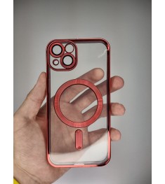 Чохол UMKU Shining з MagSafe для Apple iPhone 13 (Червоний)