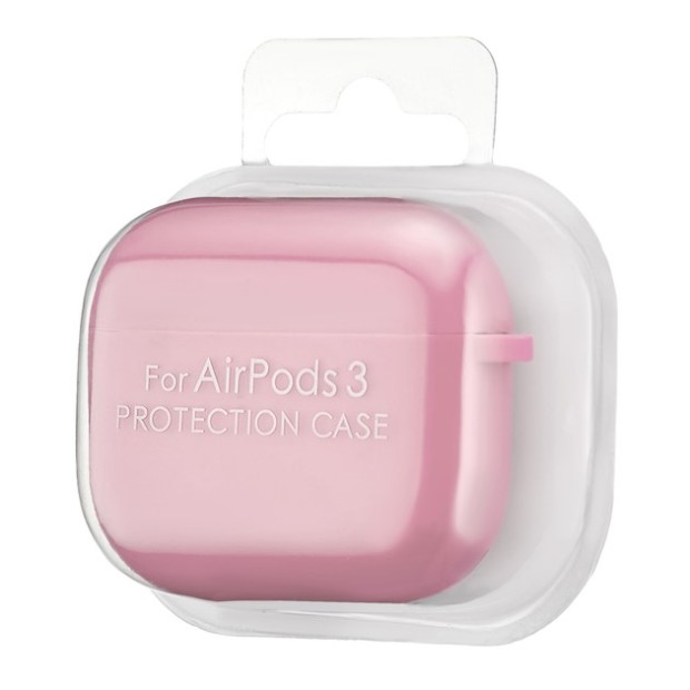 Чохол для навушників Full Silicone Case з мікрофіброю Apple AirPods 3 (36) Candy Pink