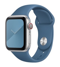 Ремінець Apple Watch силіконовий 42  /  44  /  49 мм (22) синій кобалт