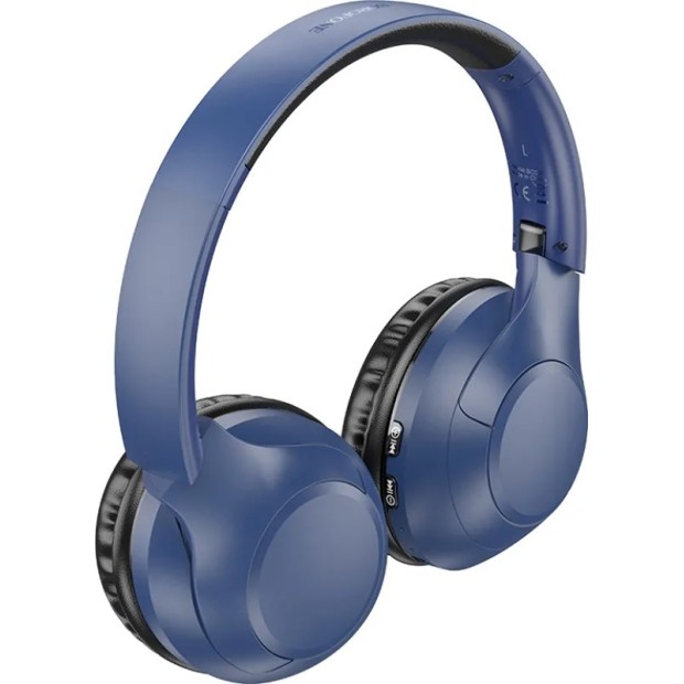 Бездротові накладні навушники-гарнітура Borofone BO23 (Синій)