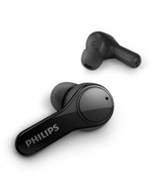 Бездротові вакуумні навушники-гарнітура Philips TAT3217 ENC (Чорні)