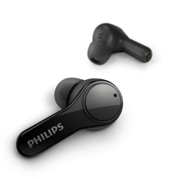 Бездротові вакуумні навушники-гарнітура Philips TAT3217 ENC (Чорні)