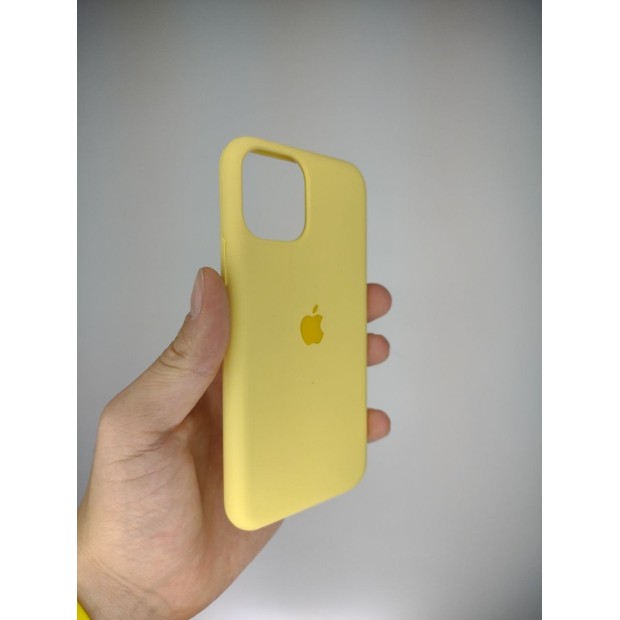 Силіконовий оригінальний чохол Apple iPhone 11 Pro (Жовтий крем)