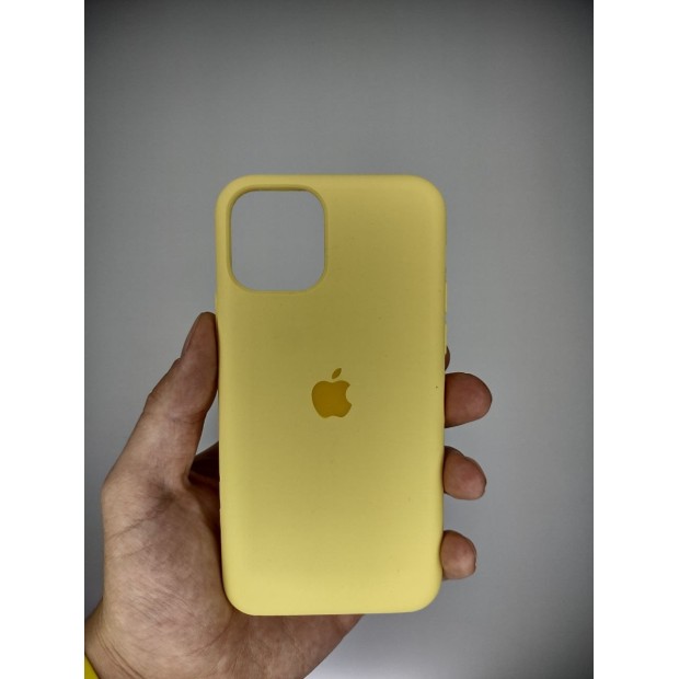 Силіконовий оригінальний чохол Apple iPhone 11 Pro (Жовтий крем)