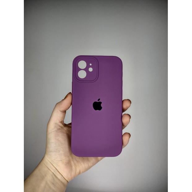 Силикон Original RoundCam Case Apple iPhone 12 (28) Brinjal