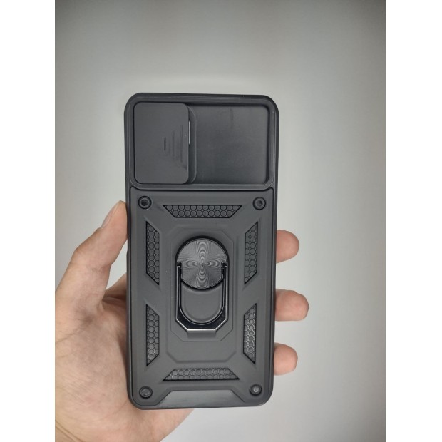 Чохол-книжка Ring Serge Armor Case для Xiaomi Redmi Note 10  /  Note 10S  /  Poco M5s (ShutCam) (Чорний)