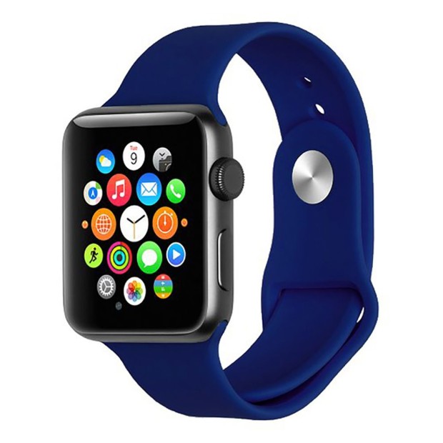 Ремешок Apple Watch Silicone 38 / 40mm Dark Blue Ремешок Apple Watch Silicone 38 / 40mm Dark Blue