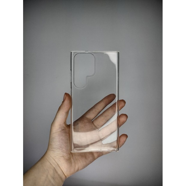Силіконовий чохол WS для Samsung Galaxy S23 Ultra (Прозорий)