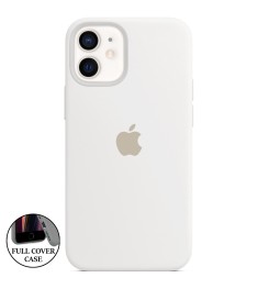 Силіконовий круглий чохол Original для Apple iPhone 12 Mini (06) Білий (Уцінка) ..