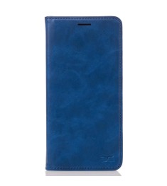 Чехол-книжка Leather Elegant Samsung Galaxy A26 (Тёмно-синий)
