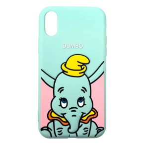 Силікон Disney Dumbo Apple iPhone XS Max (М'ятний)