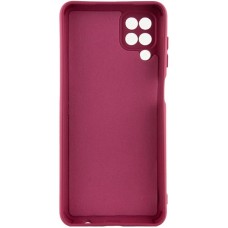 Силикон Original Samsung Galaxy A12 / M12 (ShutCam) (Бордовый)