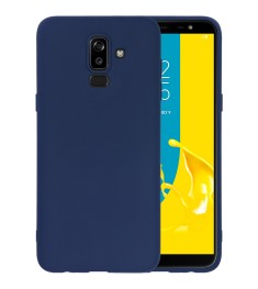 Силикон iNavi Color Samsung Galaxy J8 (2018) J810 (темно-синий)