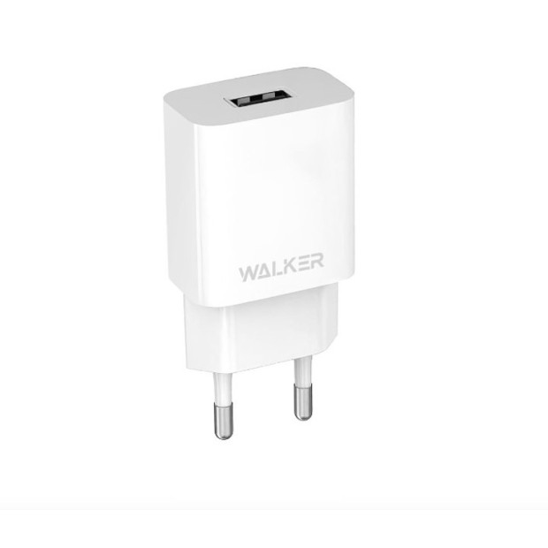СЗУ-адаптер Walker WH-26 2.1A (1USB) + кабель Type-C (Білий)