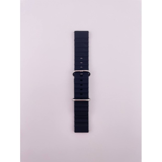 Ремінець для смарт-годинника універсальний Ocean Band 20мм (Чорний)