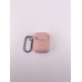 Чохол для навушників Full Silicone Case with Microfiber Apple AirPods (08) Pink Sand
