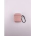 Чохол для навушників Full Silicone Case with Microfiber Apple AirPods (08) Pink Sand