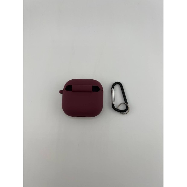 Чохол для навушників Full Silicone Case з мікрофіброю для Apple AirPods 4 (58) Grape