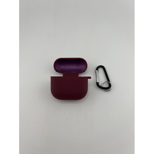 Чохол для навушників Full Silicone Case з мікрофіброю для Apple AirPods 4 (58) Grape
