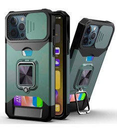 Бронь-чехол Protective Armor Case Apple iPhone 13 Pro (Тёмно-зелёный)