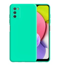 Силикон Original 360 Case Samsung Galaxy A03S (2021) (ShutCam) (Бирюзовый)