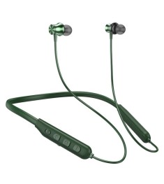 Бездротові навушники-гарнітура вакуумні нашийні Hoco ES64 (Темно-зелений)