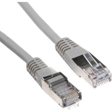 Патч-корд мережевий кабель TK CAT5e (5м) (сірий, навалом) (4017538001412) DT.