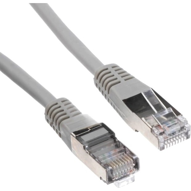 Патч-корд мережевий кабель TK CAT5e (5м) (сірий, навалом) (4017538001412) DT.