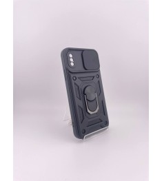 Броньований чохол Ring Serge Armor Case для Apple iPhone X  /  XS (ShutCam) (Чор..