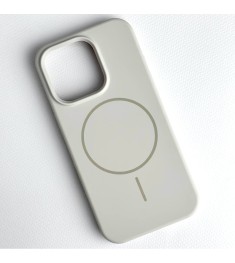 Силікон Original Round Case with MagSafe Apple iPhone 14 Pro (06) White
