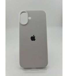 Оригінальний круглий силіконовий чохол для Apple iPhone 16 Plus (41), твердий бі..