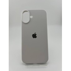 Силикон Original Round Case Apple iPhone 16 Plus (41) Hard White