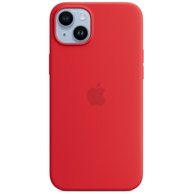 Оригінальний силіконовий чохол круглої форми для Apple iPhone 15 (05) Product RED