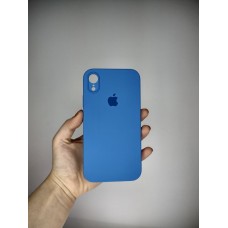 Силіконовий оригінальний чохол Square RoundCam для iPhone XR (12) Королівський Синій.