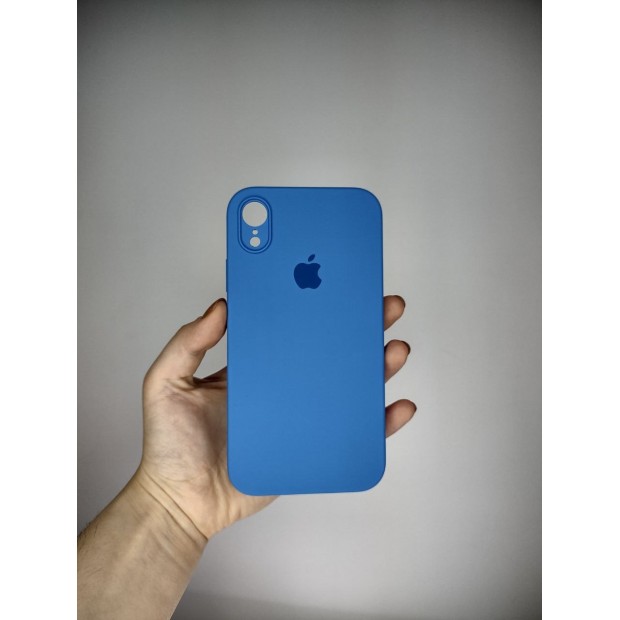 Силикон Original Square RoundCam Case Apple iPhone XR (12) Royal Blue
