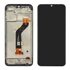 Дисплей для TECNO Spark 8C (KG5K) с чёрным тачскрином и корпусной рамкой