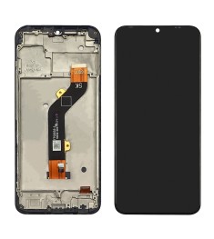 Дисплей для TECNO Spark 8C (KG5K) с чёрным тачскрином и корпусной рамкой
