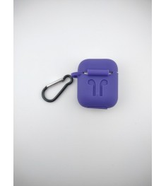 Чехол для наушников Full Silicone Case Apple AirPods 1 / 2 (Light Amethyst)