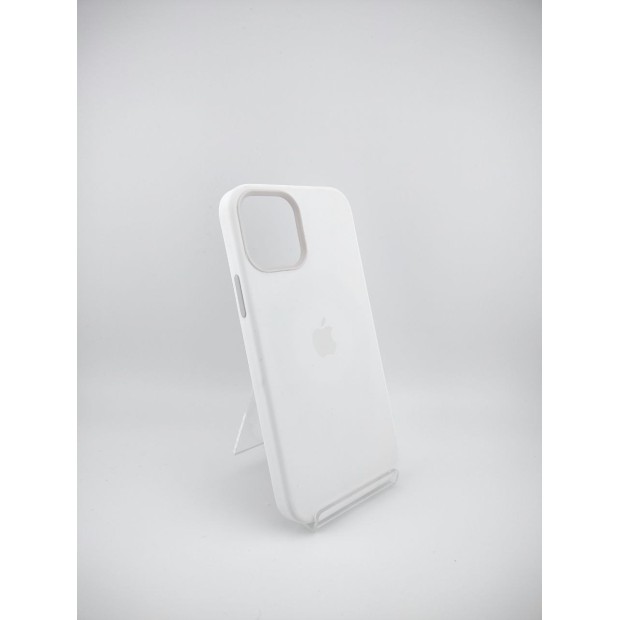 Чохол силіконовий з MagSafe для Apple iPhone 12  /  12 Pro (Білий)