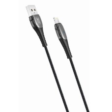 USB-кабель XO NB145 Auto Power-off (Lightning) (Чорний) DT