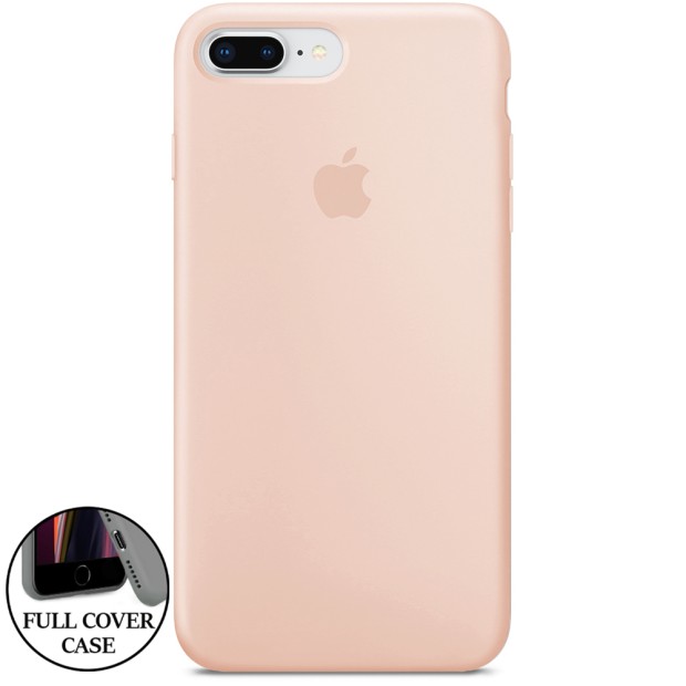 Силіконовий оригінальний чохол для Apple iPhone 7 Plus  /  8 Plus (08) Рожевий пісок.