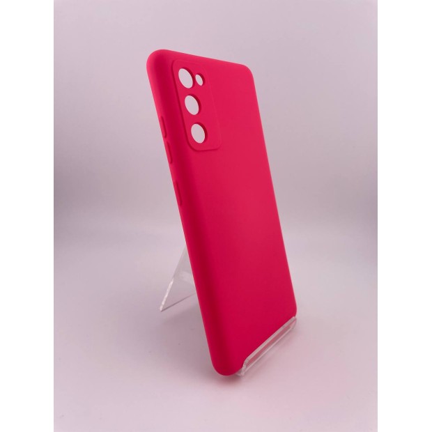 Силіконовий чохол Original Samsung Galaxy S20 FE (ShutCam) (Малиновий)