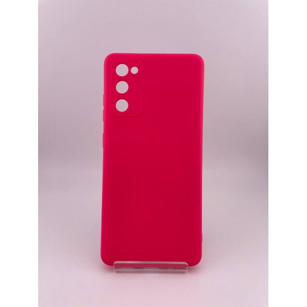 Силіконовий чохол Original Samsung Galaxy S20 FE (ShutCam) (Малиновий)