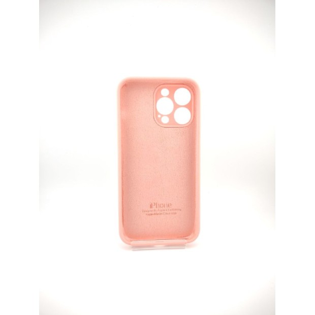 Силіконовий оригінальний чохол RoundCam для Apple iPhone 14 Pro Max (14) рожевий.