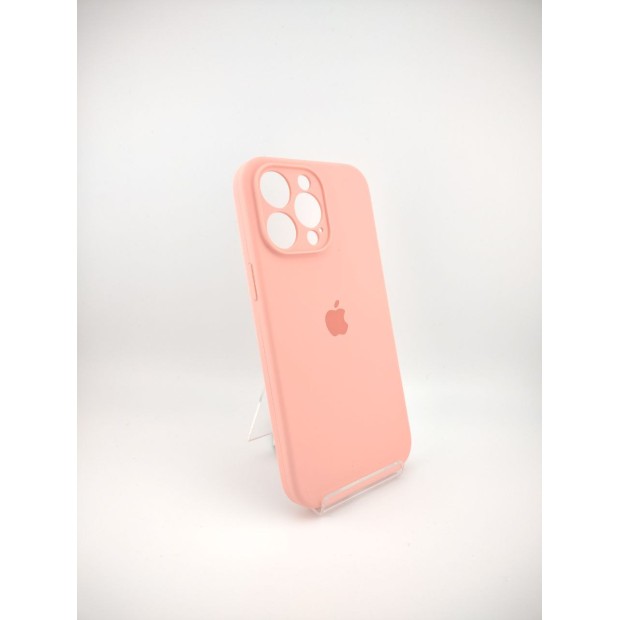 Силіконовий оригінальний чохол RoundCam для Apple iPhone 14 Pro Max (14) рожевий.