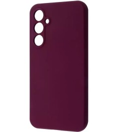 Силіконовий оригінальний чохол Samsung Galaxy A55 (ShutCam) (Винний)