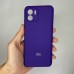 Силіконовий оригінальний чохол 360 з логотипом для Xiaomi Redmi A2  /  A1 (ShutCam) (Фіолетовий)