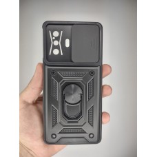 Чохол-бронь Ring Serge Armor Case для Xiaomi Poco F4 GT (ShutCam) (Чорний)
